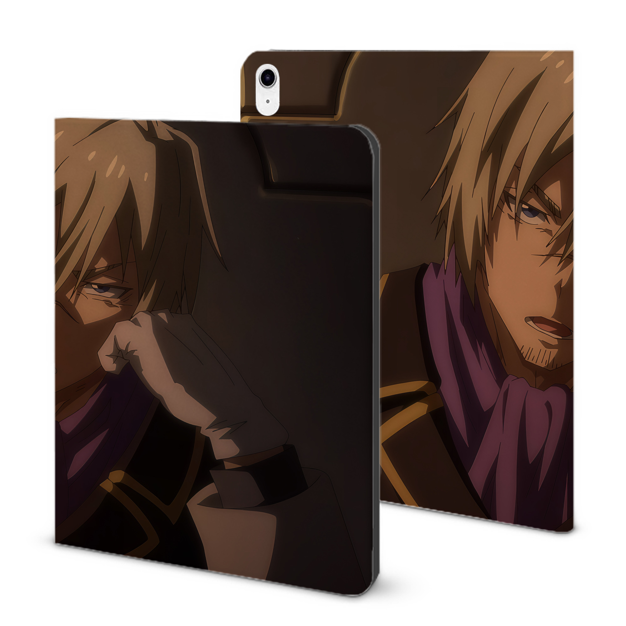 （画像用） 転スラ Regarding Reincarnated to Slime IPad ケース ブック型 PUレザー TPU 耐衝撃 軽量 薄型 ペン収納なし 全面保護 IPad 各モデル対応